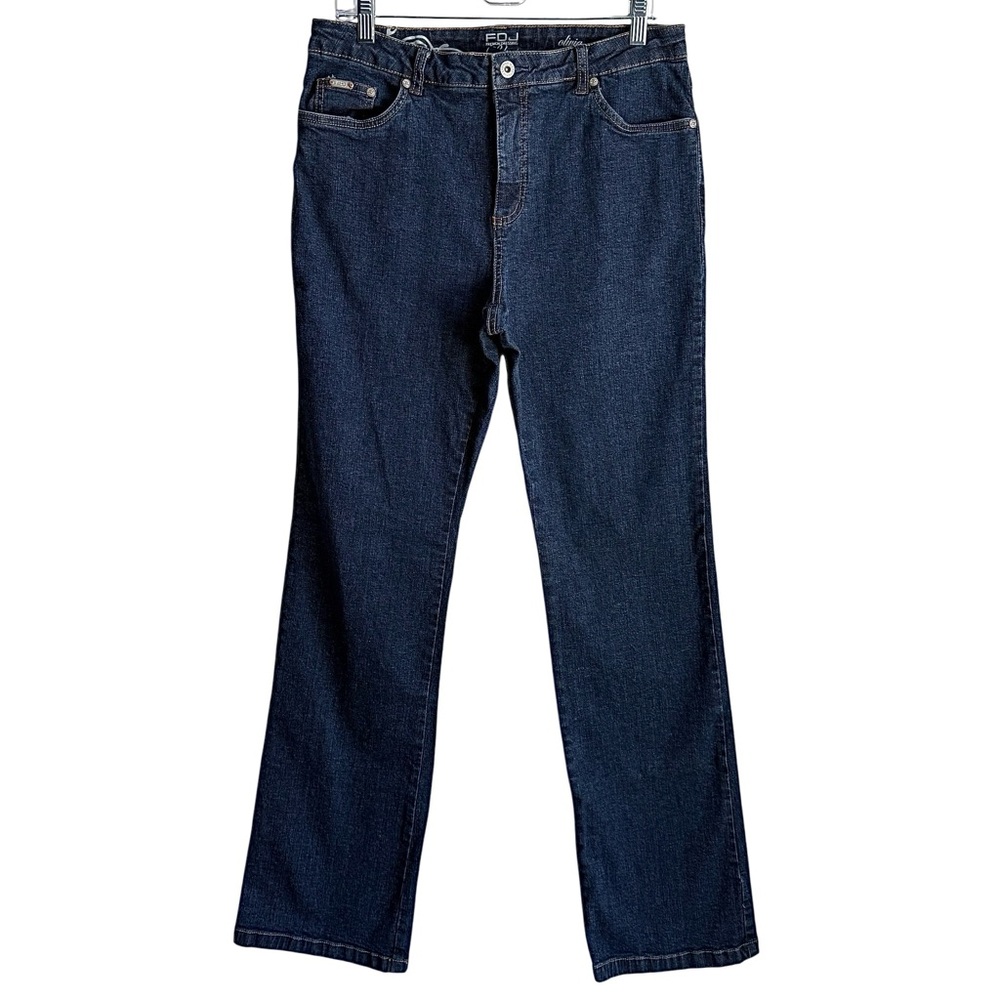 French Dressing Olivia High Rise Blue Flare Denim Jeans Size 10